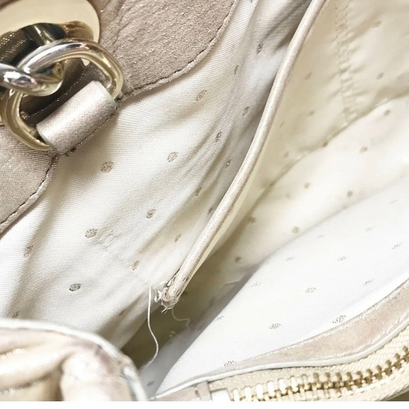 BEAUTIFUL GOLD LUXURIOUS KATE SPADE GOLD COAST MARYANNE HANDBAG 👜 - Picture 12 of 12